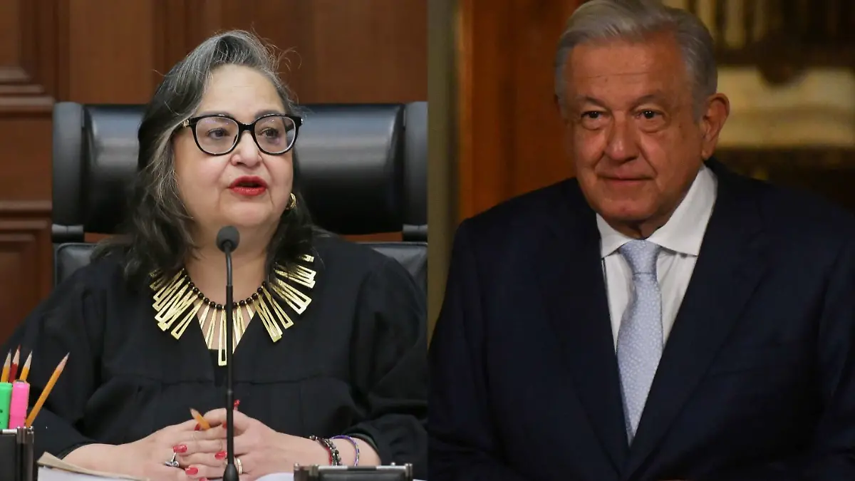 Norma Piña y Amlo